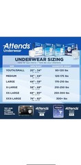 Attends Disposable Underwear Large AP0730 Heavy 72 Ct