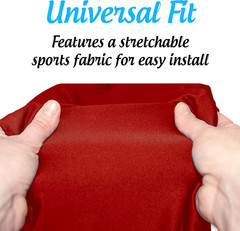 Top Glides Universal Rollator Walker Seat and Backrest Covers (Red)