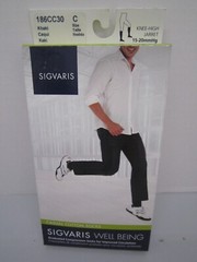 SIGVARIS 186C 15-20mmHg CASUAL COTTON SOCKS KNEE HIGH