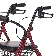 Lumex Lite Junior Light & Compart 4 Wheel Rollator for Youth Burgundy (Open Box)
