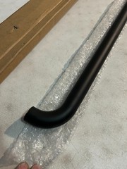 48″ Anti Slip Shower Grab Bar Bathroom Black Knurled Handicap Balance Bar BLACK