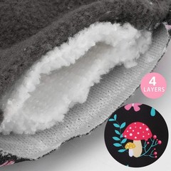 PHOGARY Reusable Menstrual Pads, Bamboo Cloth Pads 9 Piece Set, Colorful-b