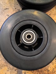 6×2 Set Of 2 Caster Wheels Tires for Quantum Q6 Edge Black