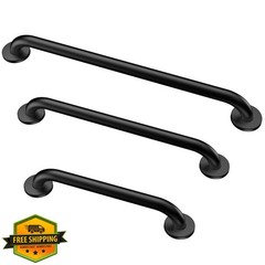 JUBOMT Grab Bar Matte Black 18 36 42 Inch Set