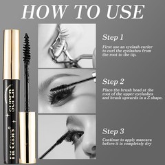 Roseflower Colored Mascara Sets – 12 Waterproof Colors Pink Purple Blue White
