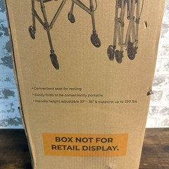 NEW – Stander Wonder Able Life Foldable Rollator Walker Cobalt Blue 4250-CB