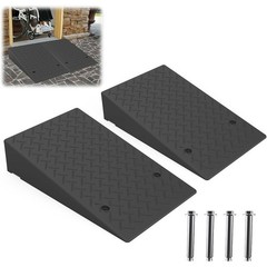 Heavy Duty Non-Slip Rubber Ramp Wheelchairs Scooters Cars Indoor Outdoor Use