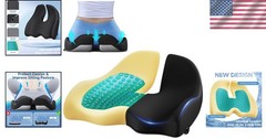 Versatile Large Cooling Gel Seat Cushion – Perfect for Long Sitting Experiences