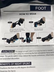 Lynrise Plantar Fasciitis Night Splint Foot Brace Support Plantar Fasciitis