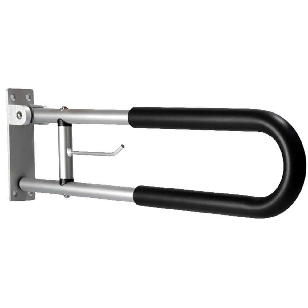 Flip-up Handicap Grab Bars, 29.6 Inch Toilet Safety Rails Wall Mount Grab Bar…