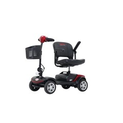 300W 300LBS 4-Wheel Foldable Mobility Scooter Purple