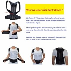 For Men Women Posture Corrector Support Lower Upper Back Shoulder Brace Belt USA