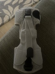 Foot Drop Orthosis, Drop Foot Brace Comfortable for Heel Care (Grey)