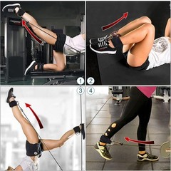 Ankle Straps Ankle Resistance Cuffs Gym Foot Leg Training Brace Support 1 Pair