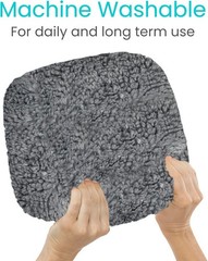 Universal Fit Knee Walker Pad Cover – Soft Gray Memory Foam Cushion, Adjustable
