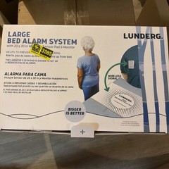 Lunderg LARGE Bed Alarm for Elderly Adults – Wireless Sensor Pad 20” x 30”