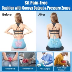Gel Wheelchair Cushions for BedSores Prevention,Bed Sore Pad Cushion for Butt…
