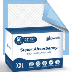 50 Count 30” X 36” XXL Disposable Underpads Super Absorbent Leakproof Quick Baby