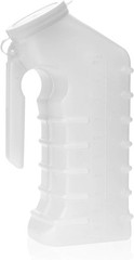 Ergonomic Portable Urinal for Men: 1,000 cc with Odor Control & Spill Protection