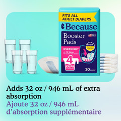 Because Overnight Booster Pads Fit All Adult Diapers, Helps Keep Your Adult Diap