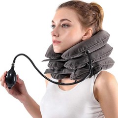 Electric Neck Traction Device One-Click Auto Inflate with Battery