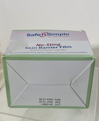 Safe n‘ Simple SNS00807 No Sting Skin Barrier Wipes 1BX/25EA Exp.2027
