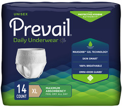 Prevail Super Plus Underwear X-Large 58“ – 68“ -Bag of 14 #PVS-514