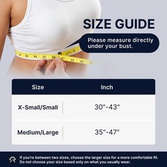 Fit Geno Posture Corrector for Women & Men: Adjustable Medium/Large, Black