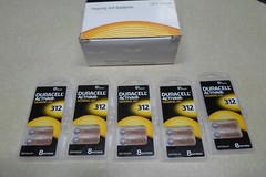 Duracell Activair Hearing Aid Batteries 40 Batteries 12-24