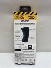 Copper Fit WorkGear Knee Compression Sleeve Size XL Relief Plus Recovery