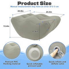 Inmoredo Inflatable Leg Elevation Pillow After Surgery, Wedge Leg Elevating P…