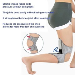 Spring Powered Knee Support Brace Booster Patella Joint Protector Adjustable Pad