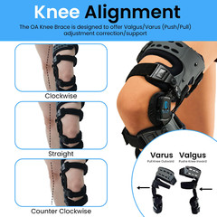 UPGRADED OA Medial Unloader Knee Brace for Men and Women Osteoarthritis & Arthri