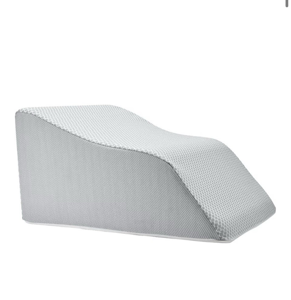 Lounge Doctor Leg Rest w/ Cooling Gel Memory Foam LARGE Heather Gray 18” LD NEW