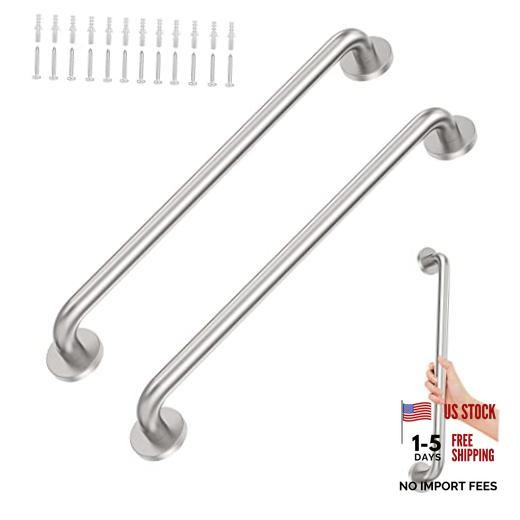 2 Pack 24 inch Grab Bars for Shower 1.25 24 Inch (Pack of 2) Brushed Nickel