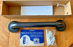 12″ OIL RUBBED BRONZE GRAB BAR, STAINLESS STEEL, NIB