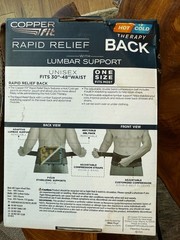 Copper Fit Rapid Relief Back Support Hot/Cold Therapy Gel Pack
