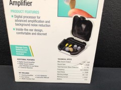 NuvoMed Inside The Ear Digital Processor Hearing Amplifier With Case Sealed