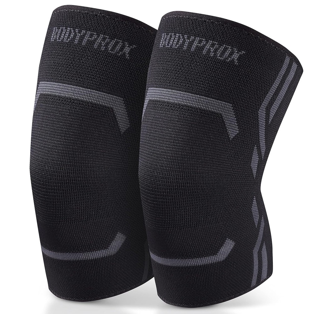 2X Rodilleras De Compresión Para Levantamiento De Pesas CrossFit Neoprene Gym, S