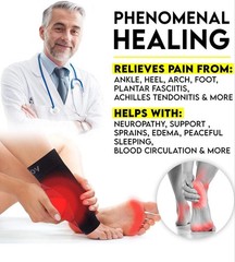Nano Socks, Neuropathy Socks (Pair) for Women & Men, Ankle Support Brace S-XL
