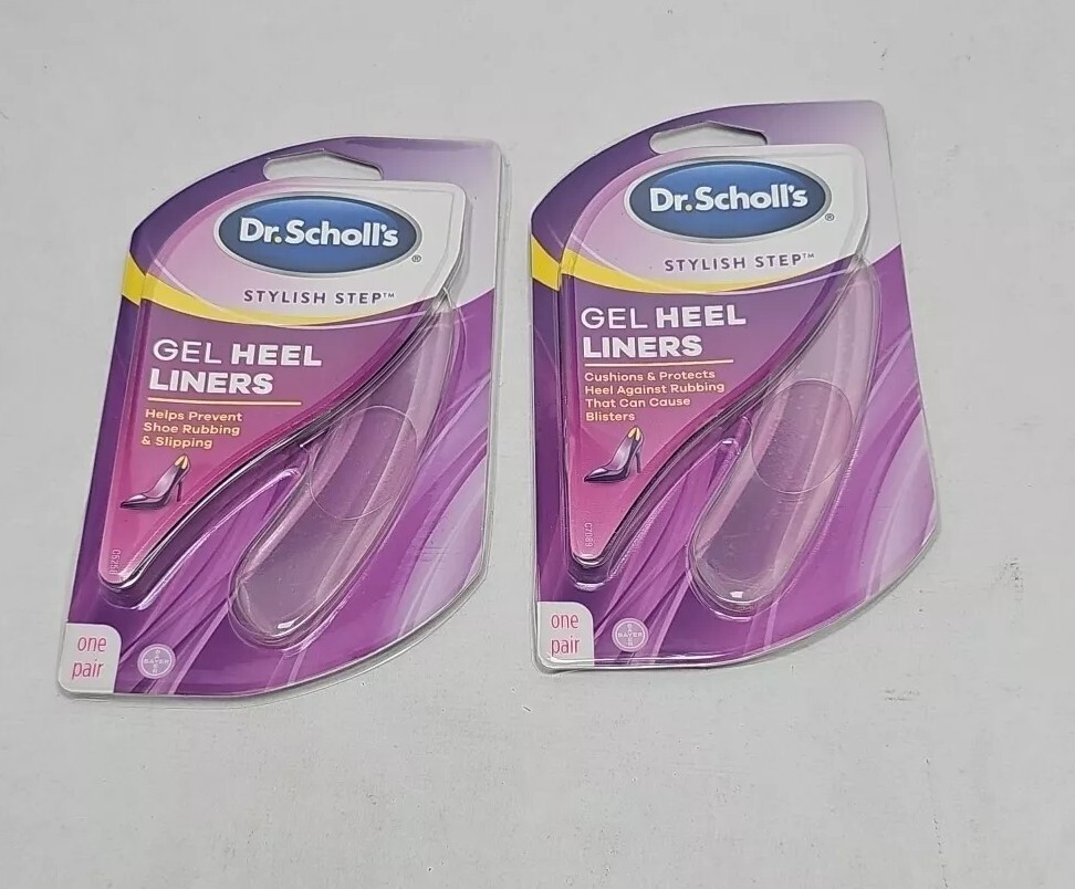 Dr Scholl’s Gel Heel Liners, 1 Pair (2 Pack)