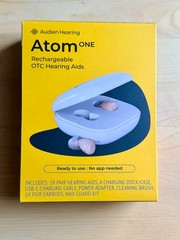 Audien Hearing ATOM one 1 Wireless Rechargeable OTC Hearing Aids New Ship