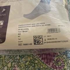 JOBST Farrow Wrap 4000 Leg Piece Small PT TallTan 76661-05 LG Wide 20-30 mmH