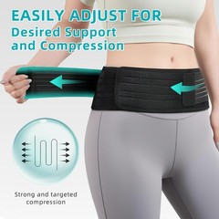 Sacroiliac hip Belt, relief from Herniated Disc ＆ Sciatic, One Size, Black