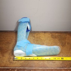 AFO KAFO Orthosis Hard Plastic Foot Support Ankle Brace Right Leg HiTEK