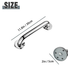 Heavy Duty Bathroom Grab Bars 2PCS – Steel Shower/Tub Safety Handles for Elderly