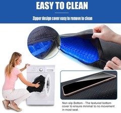 Super Large Gel Seat Cushion for Tailbone & Sciatica Pain Relief – 19x18x1.65