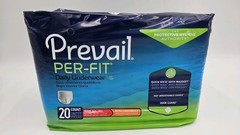 Prevail Per-Fit Unisex Incontinence Underwear – Medium Size, Bag of 20 (PF-512)