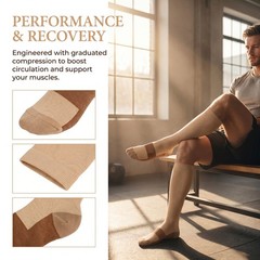 Wholesale Copper Compression Socks 20-30mmHg Graduated Support Mens Womens S-XXL
