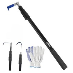 6FT Truck Cargo Grabber Telescoping Truck Bed Retriever Tool Multi-Use black